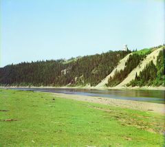 Село Успенское. Высокий берег реки Чусовой. 1912 год