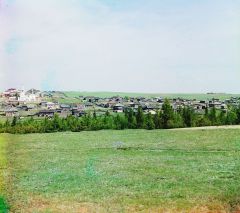 Село Искор по пути из Чердыни в с. Ныроб