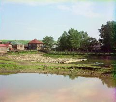 Сплав леса по реке Усолке, впадающей в Чусовую у села Верхние Городки 1912 год