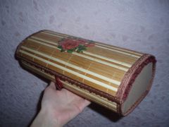 Шкатулка из бамбуковой салфетки