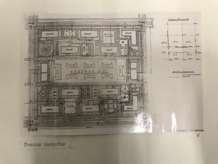 16-тиквартирный жилой дом, ул. Челюскинцев. 1950. Генплан застройки. г. Березники, Молотовская обл. (Пермский край). Архитектор Хряков А.Ф.; Архитектор Брод З.О.(И).jpg